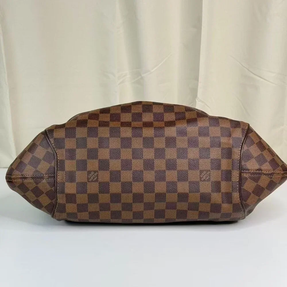 Louis Vuitton Damier Ebene Sistina GM Shoulder Bag Brown Checkerboard Pattern - Picture 6 of 10